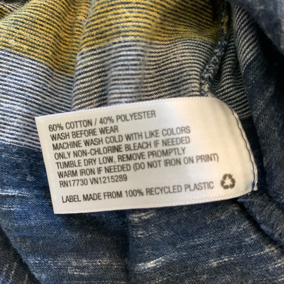 XS (4/5) Cat & Jack LS Striped Pocket T-shirt EUC - Picture 4 of 4